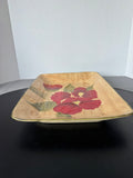 Ambiance Collections Fleur Rustique Rectangular Platter