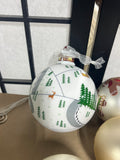 10 pc Cream/White Tone Ornaments, Lot G