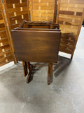 Set of 4 Folding TV Trays with Stand