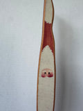 Old Homestead Hand Made Folk Style Slim Wooden Santa Decor
