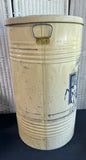 General Store Sized Antique Metal Lidded Flour Bin