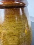Green Rustic Wood Look Ceramic Pitcher Vase