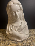 Vintage Porcelain Madonna Planter