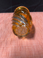 Small Orange Glass Vase