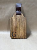 Small “G” Cutting Board With Leather Strap