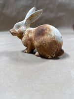 Heavy Decorative Bunny — Rusty