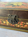 Vintage Bakelite Floral Jewelry or Keepsake Box