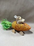 Straw Easter Bunny Driving Carrot