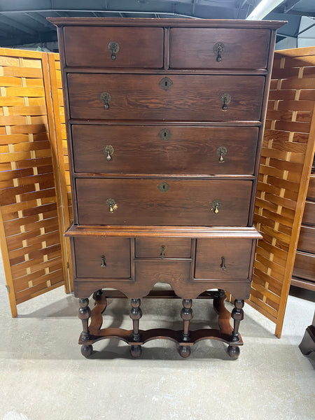 William & Mary Style Highboy***HEAVY ITEM***