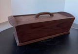 Rustic Primitive Style Tool Caddy Lidded Storage Box