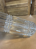 Cristal D'Arques HEAVY Genuine Lead Crystal Cylindrical Vase