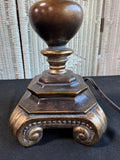 Ornate Bronzed Resin Buffet Lamp (WORKS)