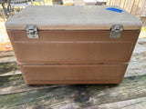 Vintage Little Brown Chest Cooler/Ice Chest