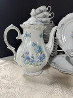 83-Piece Winterling Tivoli Blue Floral Bavarian China Set