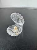 Waterford Crystal Clam Shell with Pearl in Box (E)