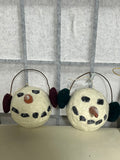 4 pc Snowman Ornament Lot