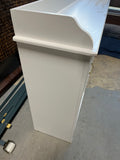 White Particle Board Console