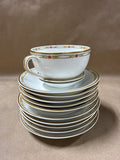 13 - Piece Theodore Haviland Limoges France Teacup With Saucers And Bowls