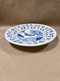 Large Blue And White Wall Plate - Made In Spain