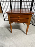 Two Drawer End Table