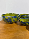Mexican Terra Cotta Pottery Nesting Mixing Bowls - Set Of 5 **AS IS**