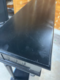 Black Narrow Console Table