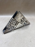 Art Deco Style Silver Plate Geometric Napkin Holder