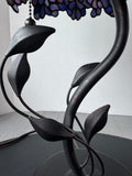 Tiffany Style Cascading Wisteria 2-Way Stained Glass Lamp (WORKS)
