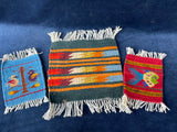 Trio of Small Handwoven Wool Rugs