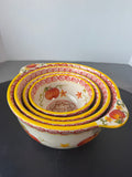4-Piece Temptations Pumpkin Patch Nesting Mixing Bowls