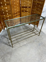 Glass/Metal Console Table