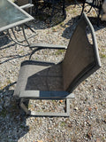 Patio Dining Set - Glass Top Rectangular Table + Four Matching Chairs