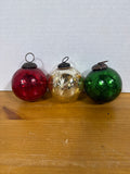 3 Piece Assorted Mercury Style Ornaments