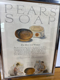 Framed Vintage Pears Soap Ad