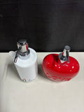 Two “Love” Ceramic Soap Dispensers