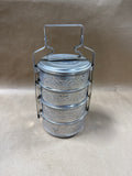 Thai Traditional Aluminum Silver Food Carrier Storage Food