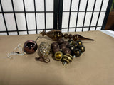 Brown Tone Ornament Lot