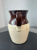 2-Tone Vintage Stoneware Pitcher