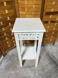 Cream Tone Square Plant Stand/Table