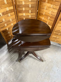 Harden Two Tier Drop Side Accent Table, On Casters