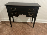 Black Petite Console Table