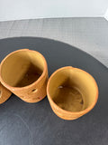 4-Piece Terracotta Jack O’ Lantern Candle Luminaries in Box