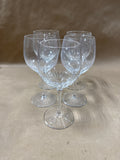 5 Clear Glass Wine Glasses // 2 Sets Available // PRICED INDIVIDUALLY
