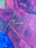 Silkscreen on Canvas Print of Russian Women by Sergey Smirnov; Signed