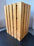 Rustic Wooden 3-Drawer Crate Storage Unit (A)