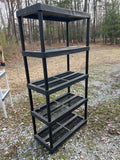 Black Plastic Garage Shelf