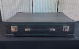 Black Faux Snakeskin Storage Case with Faux Fur Lining