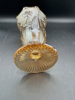 Jeanette Glass Iris And Herringbone Glass Vase