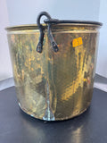 Holland Made Vintage Large Hammered Brass Bucket