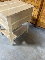 Ashley Furniture Light Natural Wood Tone Night Stand with Drawer
